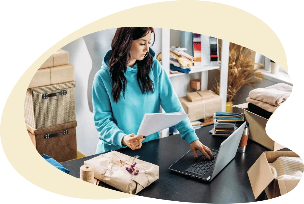 Webshop Owner Managing Orders