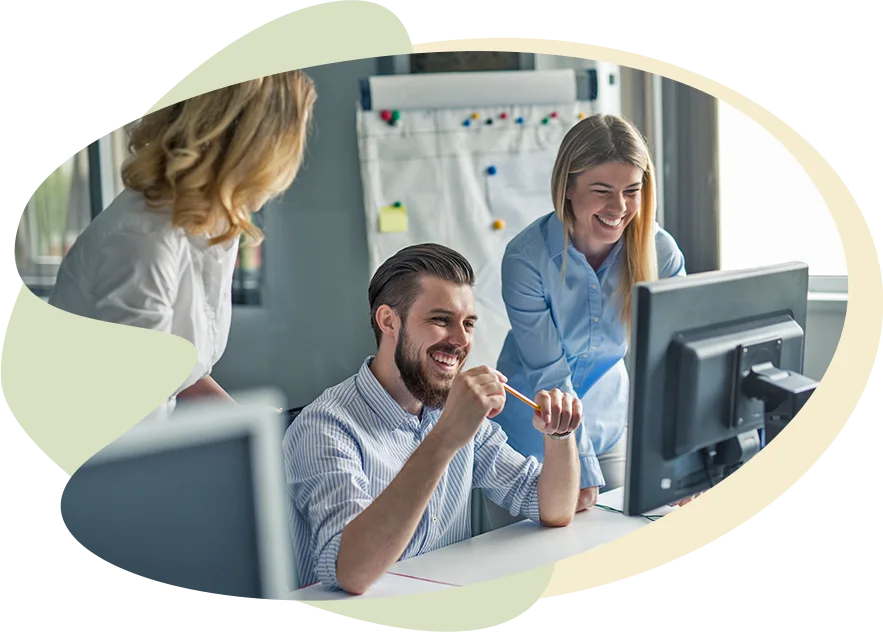 People Smiling at E-commerce Excellence