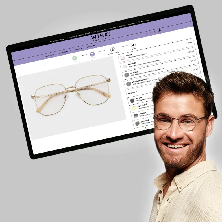 A custom lens configurator in Magento 2