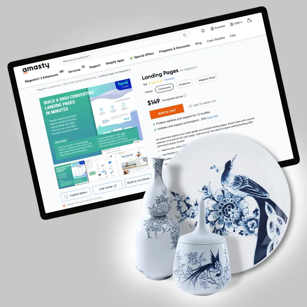 Brands as SEO Opportunities: Brand Landing Pages with Amasty at Servies.nl